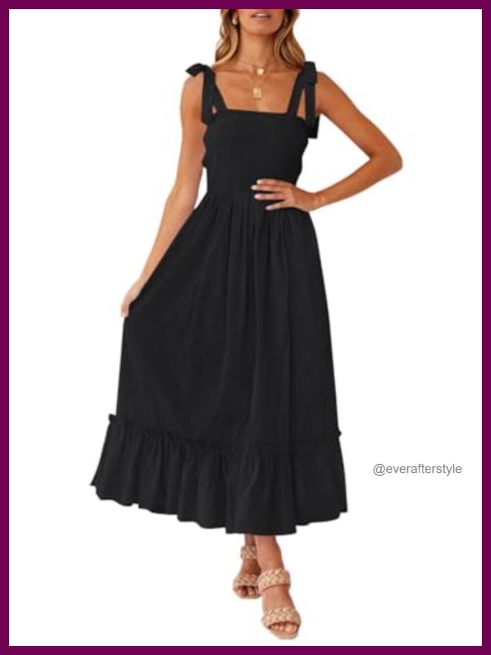 ZESICA Womens Summer Boho Spaghetti Strap Maxi Dress Floral Print